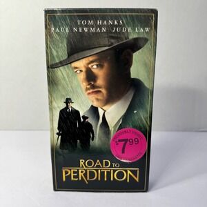 Road to Perdition VHS Tom Hanks Paul Newman Jude Law 2002 Crime Drama Movie